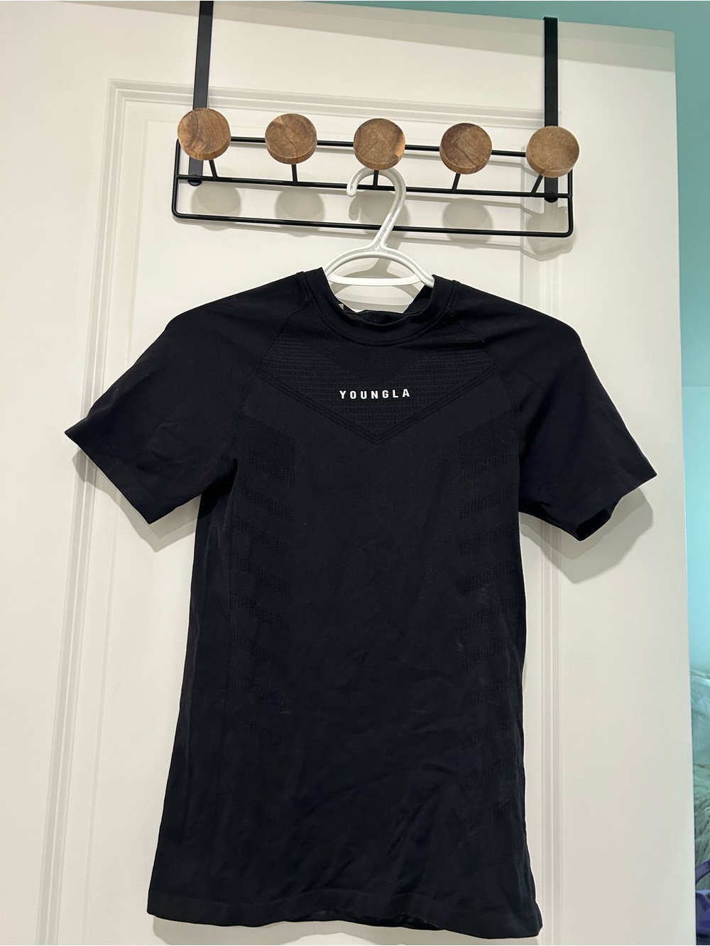 YoungLA Black Short-Sleeve Performance Tee